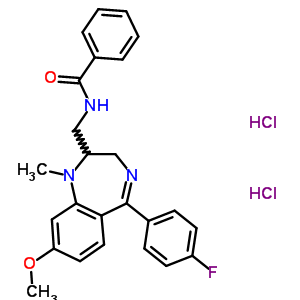 83736-23-6  N-{[5-(4-fluorophenyl)-8-methoxy-1-methyl-2,3-dihydro-1H-1,4-benzodiazepin-2-yl]methyl}benzamide dihydrochloride