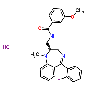 83736-66-7  N-{[5-(2-fluorophenyl)-1-methyl-2,3-dihydro-1H-1,4-benzodiazepin-2-yl]methyl}-3-methoxybenzamide hydrochloride