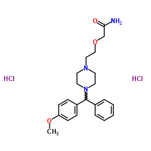 83881-43-0  2-(2-{4-[(4-methoxyphenyl)(phenyl)methyl]piperazin-1-yl}ethoxy)acetamide dihydrochloride