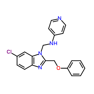 84138-29-4  N-{[6-chloro-2-(phenoxymethyl)-1H-benzimidazol-1-yl]methyl}pyridin-4-amine