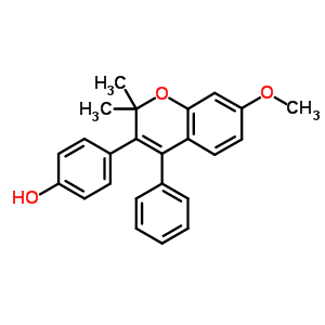 84394-22-9  4-(7-methoxy-2,2-dimethyl-4-phenyl-2H-chromen-3-yl)phenol