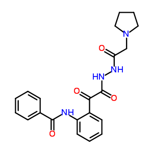 85080-20-2  N-(2-{oxo[2-(pyrrolidin-1-ylacetyl)hydrazino]acetyl}phenyl)benzamide