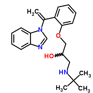 85127-88-4  1-{2-[1-(1H-benzimidazol-1-yl)ethenyl]phenoxy}-3-(tert-butylamino)propan-2-ol