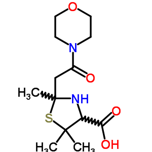 85486-55-1  2,5,5-trimethyl-2-(2-morpholin-4-yl-2-oxoethyl)-1,3-thiazolidine-4-carboxylic acid