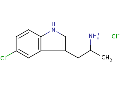 1203-99-2  cloruro di 1-(5-cloro-1H-indol-3-il)propan-2-aminio