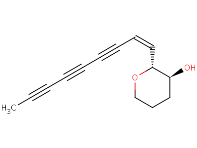 20110-36-5  (2R,3S)-2-[(1Z)-non-1-ene-3,5,7-triyn-1-yl]tetrahydro-2H-pyran-3-ol