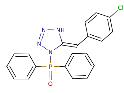 21434-08-2  (5E)-5-[(4-chlorophenyl)methylidene]-1-(diphenylphosphoryl)-2,5-dihydro-1H-tetrazole