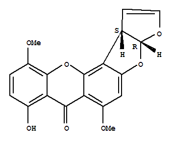 22897-08-1;50884-19-0  (3aS,12cR)-8-hydroxy-6,11-dimethoxy-3a,12c-dihydro-7H-furo[3',2':4,5]furo[2,3-c]xanthen-7-one