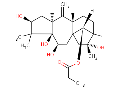 23984-18-1  (3beta,6beta,14R)-3,5,6,16-tetrahydroxygrayanotox-10-en-14-yl propanoate