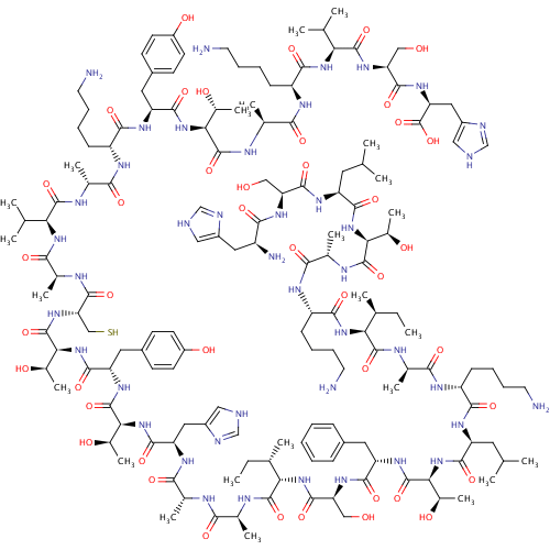 252348-70-2  L-Histidine,L-histidyl-L-seryl-L-leucyl-L-threonyl-L-alanyl-L-lysyl-L-isoleucyl-D-alanyl-D-lysyl-L-leucyl-L-threonyl-L-phenylalanyl-L-seryl-L-isoleucyl-L-alanyl-D-alanyl-D-histidyl-L-threonyl-L-tyrosyl-L-threonyl-L-cysteinyl-L-alanyl-L-valyl-D-alanyl-D-ly