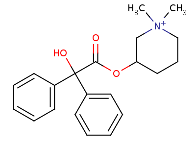 25990-43-6  2-[(1,1-dimethylpiperidinium-3-yl)oxy]-2-oxo-1,1-diphenylethanolate