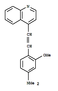 304-29-0  3-methoxy-N,N-dimethyl-4-[(E)-2-quinolin-4-ylethenyl]aniline