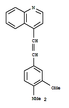 304-31-4  2-methoxy-N,N-dimethyl-4-[(E)-2-quinolin-4-ylethenyl]aniline