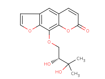 31575-93-6  9-(2,3-dihydroxy-3-methylbutoxy)-7H-furo[3,2-g]chromen-7-one