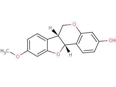 32383-76-9  (6aR,11aR)-9-methoxy-6a,11a-dihydro-6H-[1]benzofuro[3,2-c]chromen-3-ol