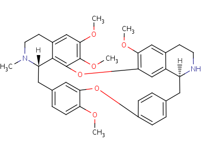 38769-08-3;84557-57-3  (1bèta)-6,6',7,12-tetramethoxy-2-methylberbaman
