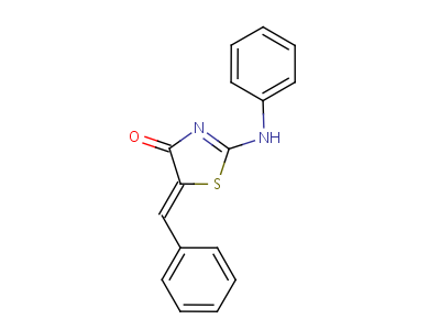 38771-64-1  (5Z)-5-benzylidene-2-(phenylamino)-1,3-thiazol-4(5H)-one