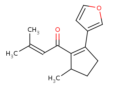 39031-29-3  1-[(5S)-2-(furan-3-yl)-5-methylcyclopent-1-en-1-yl]-3-methylbut-2-en-1-one