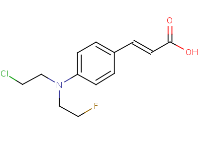 4093-04-3  (2E)-3-{4-[(2-chloroethyl)(2-fluoroethyl)amino]phenyl}prop-2-enoic acid