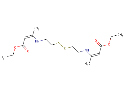 41834-19-9  ethyl (5Z,15Z)-6,15-dimethyl-4-oxo-3-oxa-10,11-dithia-7,14-diazaheptadeca-5,15-dien-17-oate