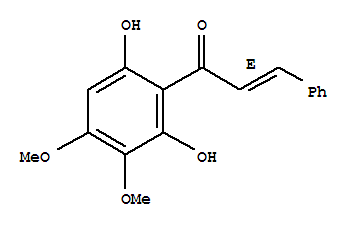 42438-78-8  (2E)-1-(2,6-dihydroxy-3,4-dimethoxyphenyl)-3-phenylprop-2-en-1-one