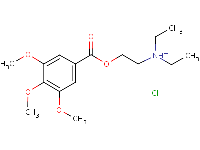 4304-21-6  2-(diethylamino)ethyl 3,4,5-trimethoxybenzoate
