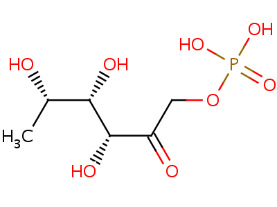 444-09-7  6-deoxy-1-O-phosphono-L-fructose