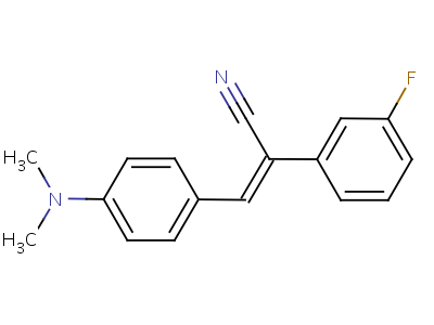 449-00-3  (2Z)-3-[4-(dimethylamino)phenyl]-2-(3-fluorophenyl)prop-2-enenitrile