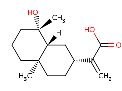 4586-68-9  2-[(2R,4aR,8S,8aR)-8-hydroxy-4a,8-dimethyldecahydronaphthalen-2-yl]prop-2-enoic acid
