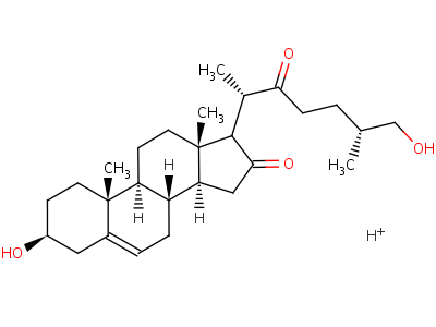 468-99-5  (3beta,8xi,9xi,14xi,25R)-3,26-dihydroxycholest-5-ene-16,22-dione