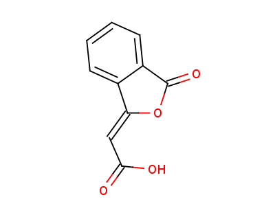 4743-57-1  (2E)-(3-oxo-2-benzofuran-1(3H)-ylidene)ethanoic acid