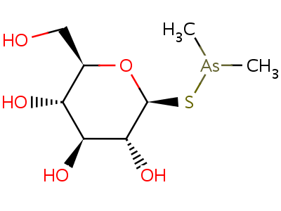 50604-20-1  1-S-(dimethylarsanyl)-1-thio-beta-D-glucopyranose
