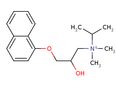 38726-81-7;50643-33-9  2-hydroxy-N,N-dimethyl-3-(naftalen-1-yloxy)-N-(propan-2-yl)propan-1-aminium