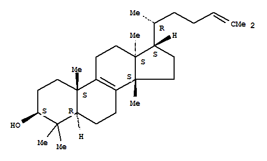 514-47-6  (3beta,13alfa,14beta,17xi)-lanosta-8,24-dien-3-ol