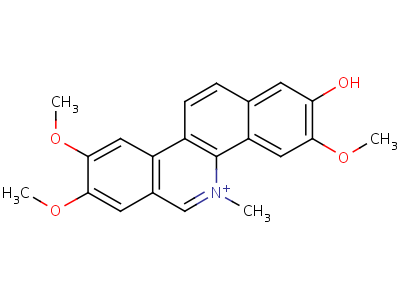 41758-44-5;52259-65-1  2-hydroxy-3,8,9-trimethoxy-5-methylbenzo[c]phenanthridinium