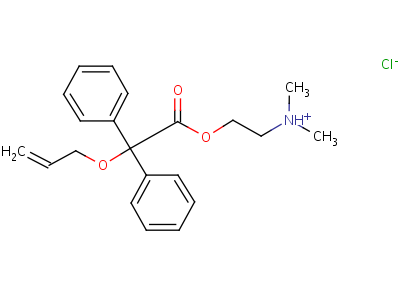 5432-89-3  2-(dimethylamino)ethyl diphenyl(prop-2-en-1-yloxy)acetate