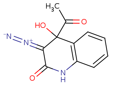 56908-70-4  (4-acetyl-4-hydroxy-2-oxo-1,4-dihydroquinolin-3(2H)-ylidene)diazenium