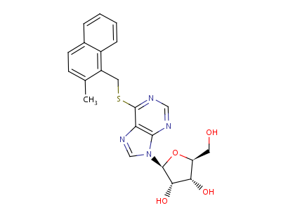 56964-75-1  6-{[(2-methylnaphthalen-1-yl)methyl]sulfanyl}-9-(beta-L-ribofuranosyl)-9H-purine