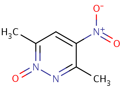 57599-50-5  3,6-dimethyl-4-nitro-1-oxo-1,6-dihydropyridazin-1-ium