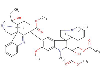 57665-10-8  (2'beta,3'alpha,4'alpha,9'beta)-10',16'-didehydro-9',10'-dihydro-3',9'-cyclovincaleukoblastine