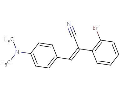 58268-70-5  (2Z)-2-(2-bromophenyl)-3-[4-(dimethylamino)phenyl]prop-2-enenitrile