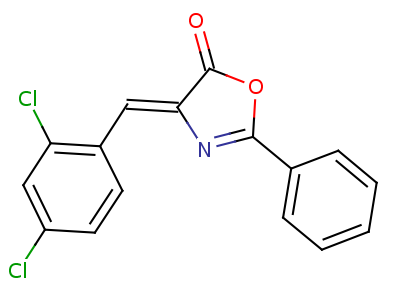 59698-66-7  (4Z)-4-(2,4-dichlorobenzylidene)-2-phenyl-1,3-oxazol-5(4H)-one