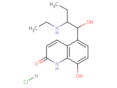 59828-06-7  5-[2-(ethylamino)-1-hydroxybutyl]-8-hydroxyquinolin-2(1H)-one
