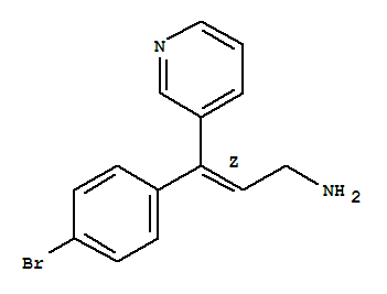 60324-67-6  (2Z)-3-(4-bromophenyl)-3-pyridin-3-ylprop-2-en-1-amine