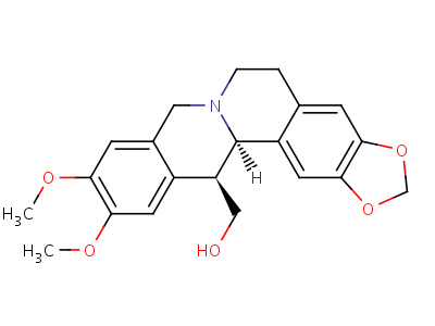 60734-45-4  [(13R,13aS)-10,11-dimethoxy-5,8,13,13a-tetrahydro-6H-[1,3]dioxolo[4,5-g]isoquino[3,2-a]isoquinolin-13-yl]methanol