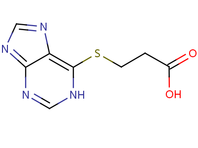 608-10-6  3-(5H-purin-6-ylsulfanyl)propanoic acid