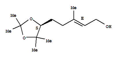 61262-97-3  (2E)-3-methyl-5-[(4S)-2,2,5,5-tetramethyl-1,3-dioxolan-4-yl]pent-2-en-1-ol