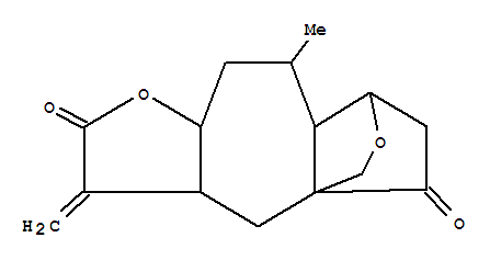 61490-63-9  (3aR,4aS,7S,7aS,8R,9aR)-8-methyl-3-methylidenehexahydro-4H-7,4a-(epoxymethano)azuleno[6,5-b]furan-2,5(3H,3aH)-dione