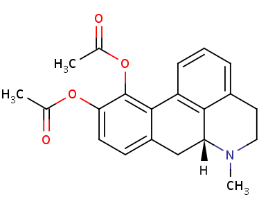 18720-24-6;6191-56-6  (6aR)-6-methyl-5,6,6a,7-tetrahydro-4H-dibenzo[de,g]quinoline-10,11-diyl diacetate