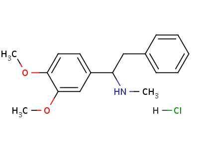 6269-05-2;80235-78-5  1-(3,4-dimethoxyphenyl)-N-methyl-2-phenylethanamine